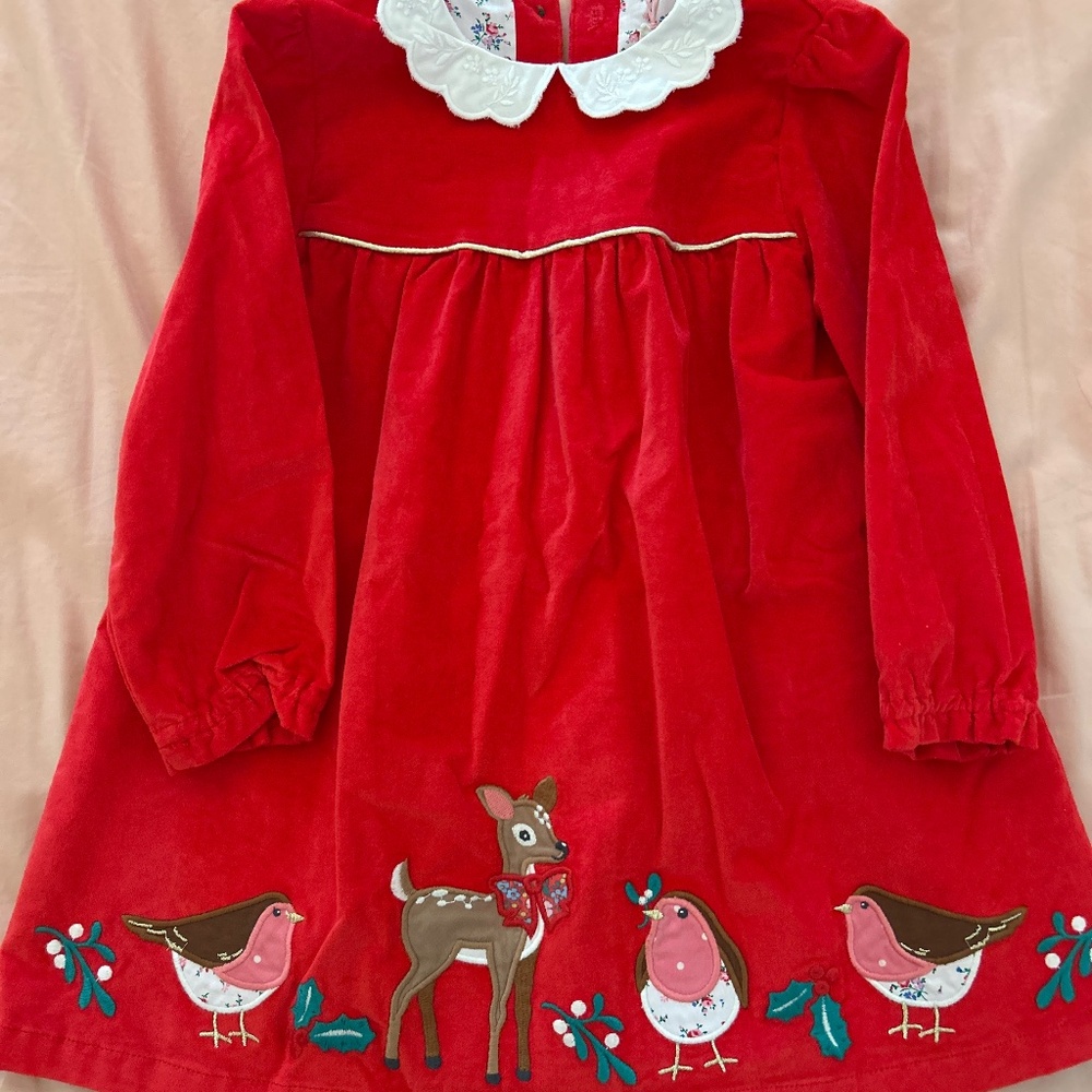 Mini Biden - Velvet Appliqué Dress - 2T - NWT